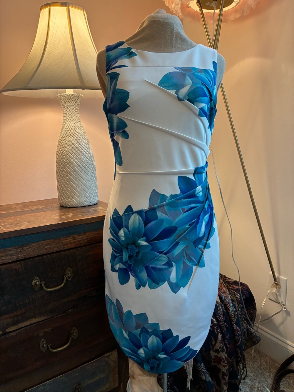 Calvin Klein Sheath Dress with Floral Print